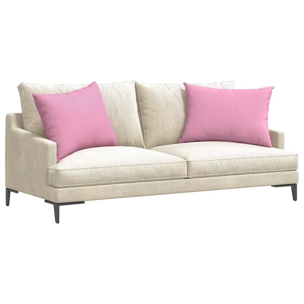 VidaXL Sofakissen 2 Stück rosa 70 x 50 cm Stoff