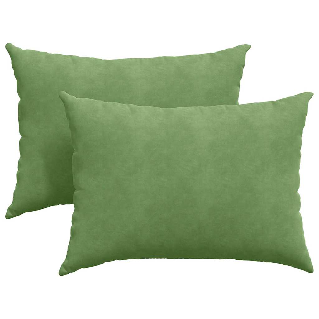 VidaXL Sofakissen 2 Stück hellgrün 70 x 50 cm Cordstoff