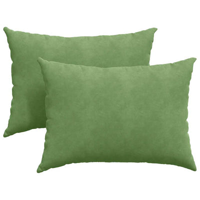 VidaXL Sofakissen 2 Stück hellgrün 70 x 50 cm Cordstoff