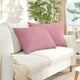 VidaXL Sofakissen 2 Stück rosa 70 x 50 cm Cordstoff