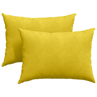 VidaXL Sofakissen 2 Stück Gelb 70 x 50 cm Cordstoff