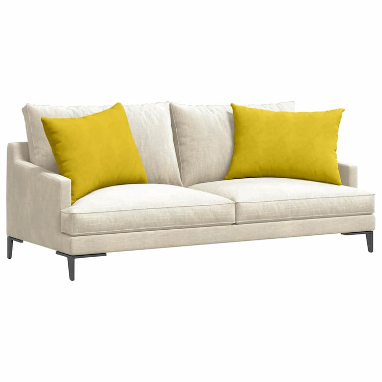 VidaXL Sofakissen 2 Stück Gelb 70 x 50 cm Cordstoff