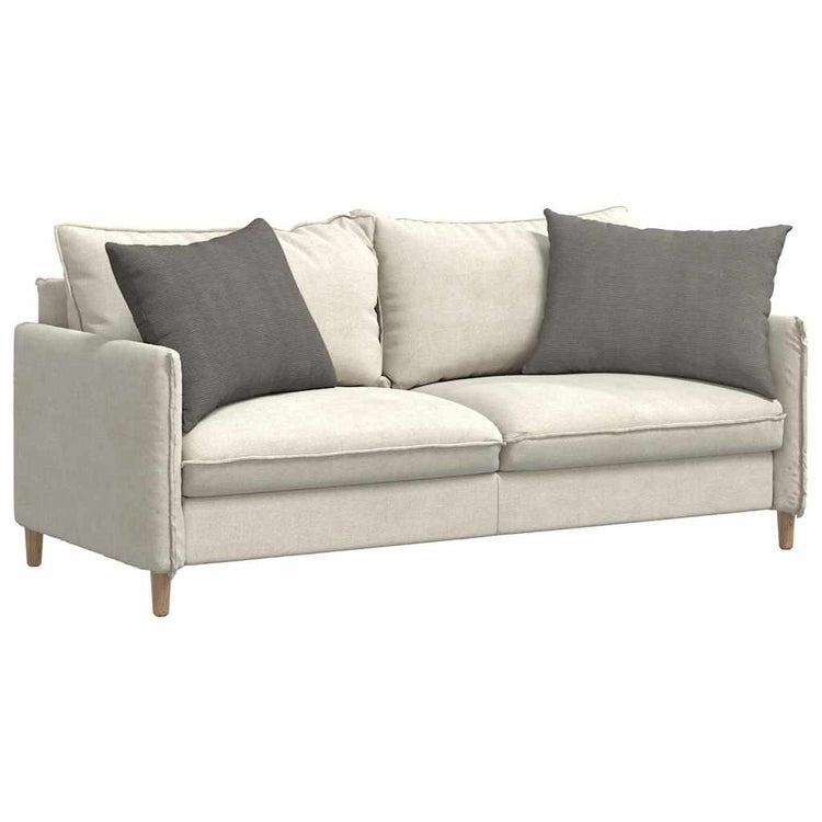 VidaXL Sofakissen 2 Stück hellgrau 70 x 50 cm Cordstoff
