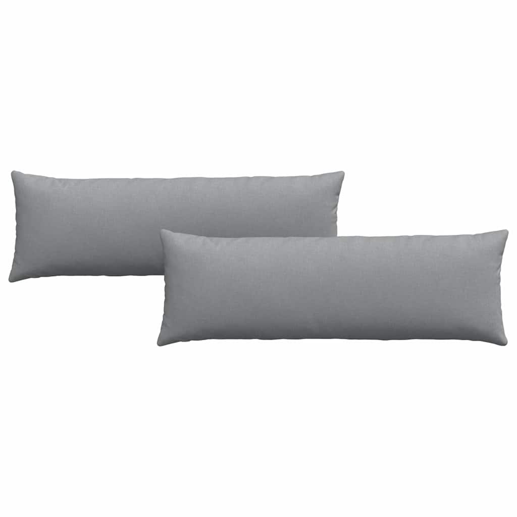 VidaXL Sofakissen 2 Stück hellgrau 120 x 40 cm Stoff