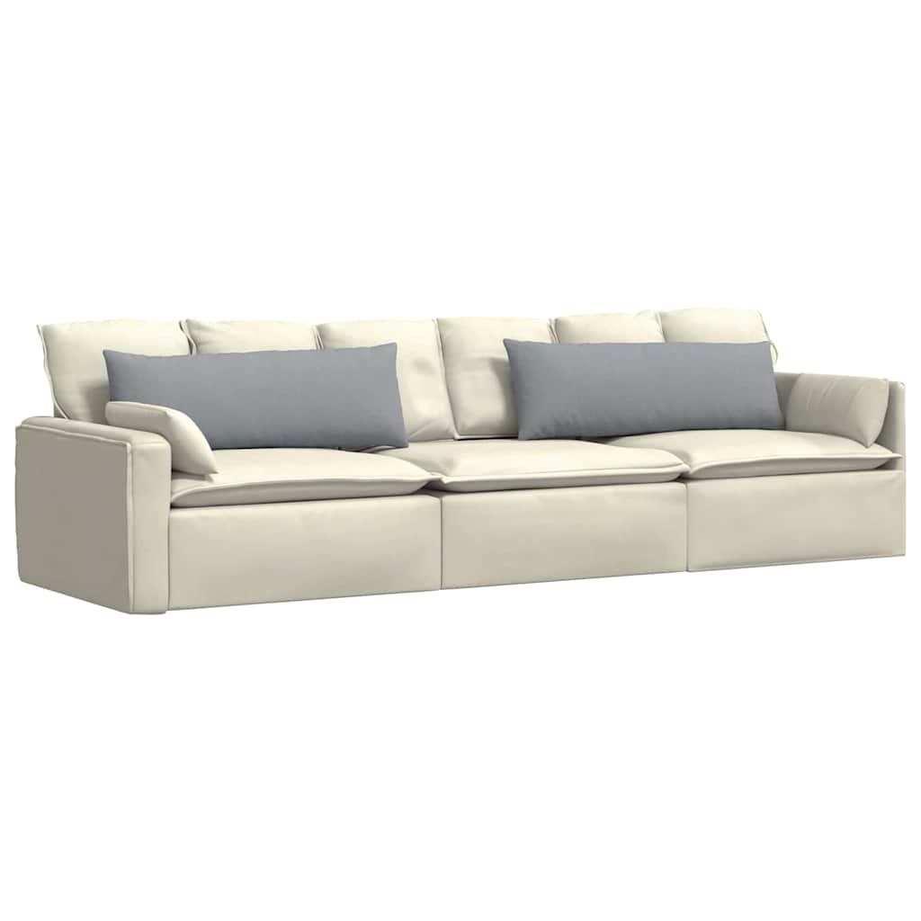 VidaXL Sofakissen 2 Stück hellgrau 120 x 40 cm Stoff