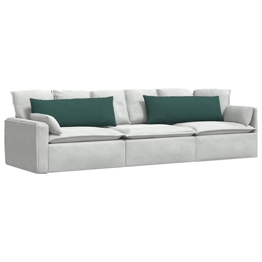 VidaXL Sofakissen 2 Stück dunkelgrün 120 x 40 cm Stoff