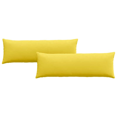 VidaXL Sofakissen 2 Stück hellgelb 120 x 40 cm Stoff