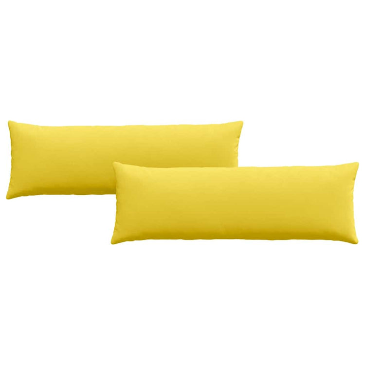 VidaXL Sofakissen 2 Stück hellgelb 120 x 40 cm Stoff