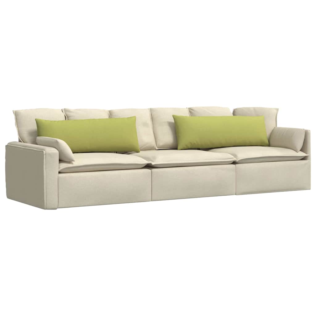VidaXL Sofakissen 2 Stück hellgrün 120 x 40 cm Stoff