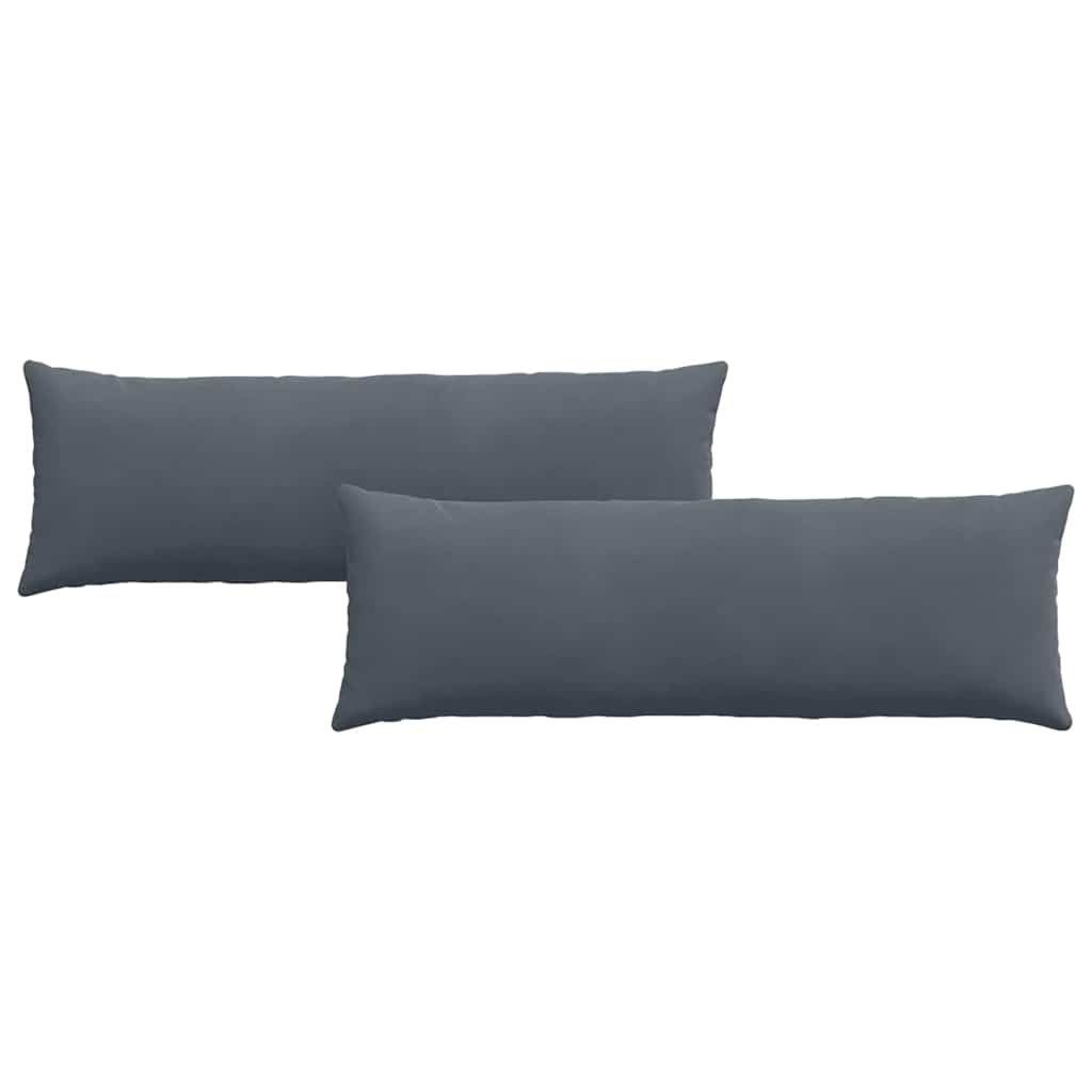 VidaXL Sofakissen 2 Stück dunkelgrau 120 x 40 cm Cordstoff