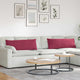 VidaXL Sofakissen 2 Stück Weinrot 120 x 40 cm Cordstoff