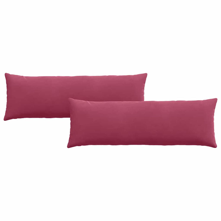 VidaXL Sofakissen 2 Stück Weinrot 120 x 40 cm Cordstoff