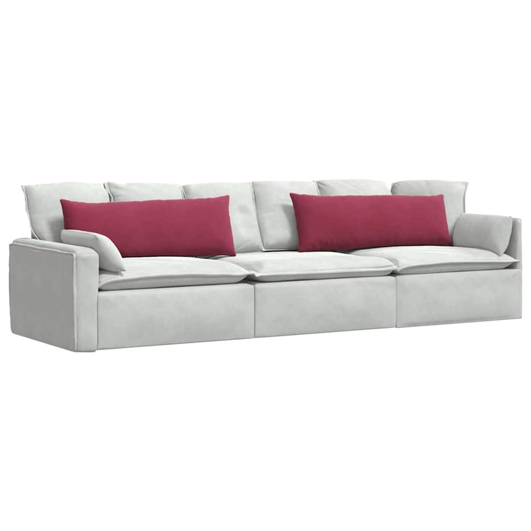 VidaXL Sofakissen 2 Stück Weinrot 120 x 40 cm Cordstoff