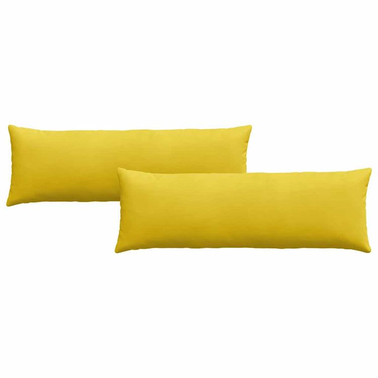 VidaXL Sofakissen 2 Stück Gelb 120 x 40 cm Cordstoff