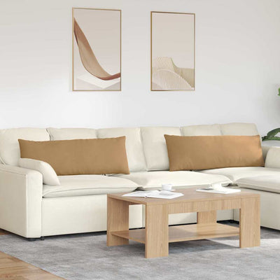 VidaXL Sofakissen 2 Stück braun 120 x 40 cm Cordstoff