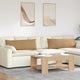 VidaXL Sofakissen 2 Stück braun 120 x 40 cm Cordstoff