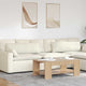 VidaXL Sofakissen 2 Stück Creme 120 x 40 cm Cordstoff