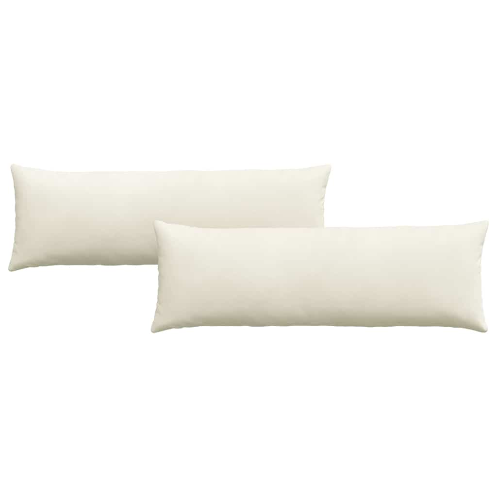 VidaXL Sofakissen 2 Stück Creme 120 x 40 cm Cordstoff