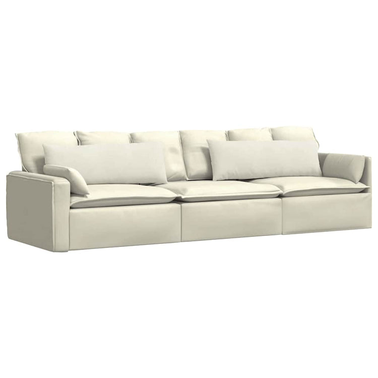 VidaXL Sofakissen 2 Stück Creme 120 x 40 cm Cordstoff