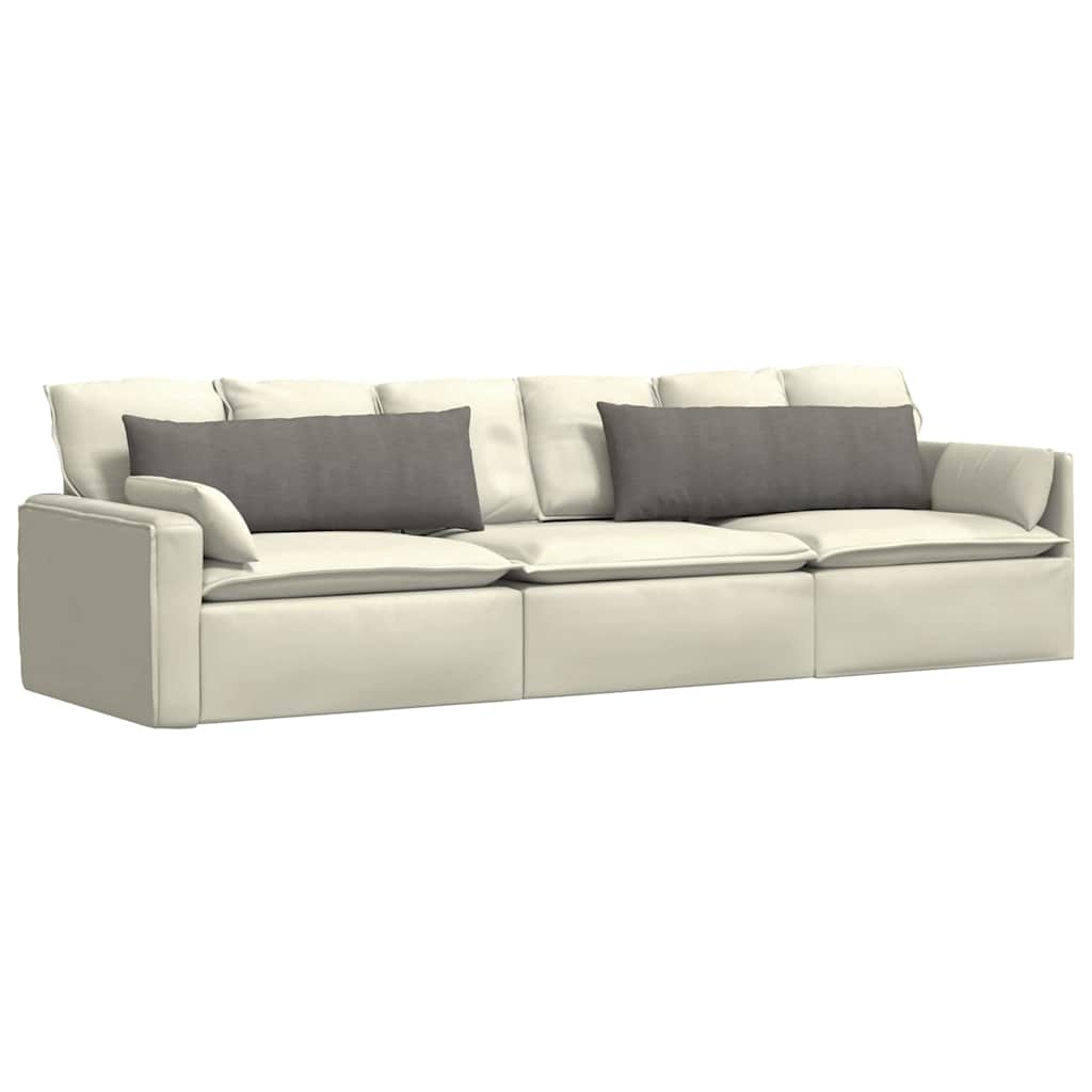 VidaXL Sofakissen 2 Stück hellgrau 120 x 40 cm Cordstoff