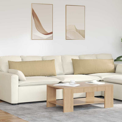 VidaXL Sofakissen 2 Stück grau grün 120 x 40 cm Cordstoff