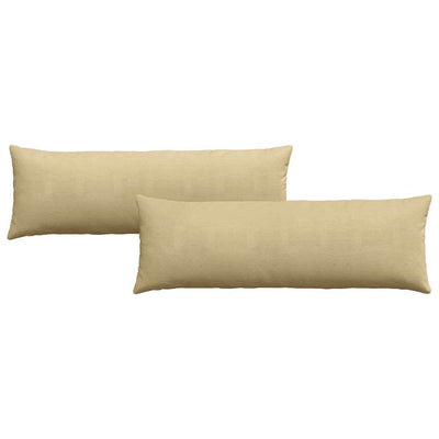 VidaXL Sofakissen 2 Stück grau grün 120 x 40 cm Cordstoff