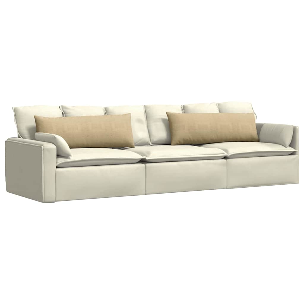 VidaXL Sofakissen 2 Stück grau grün 120 x 40 cm Cordstoff
