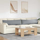 VidaXL Sofakissen 2 Stück hellgrau 145 x 40 cm Stoff