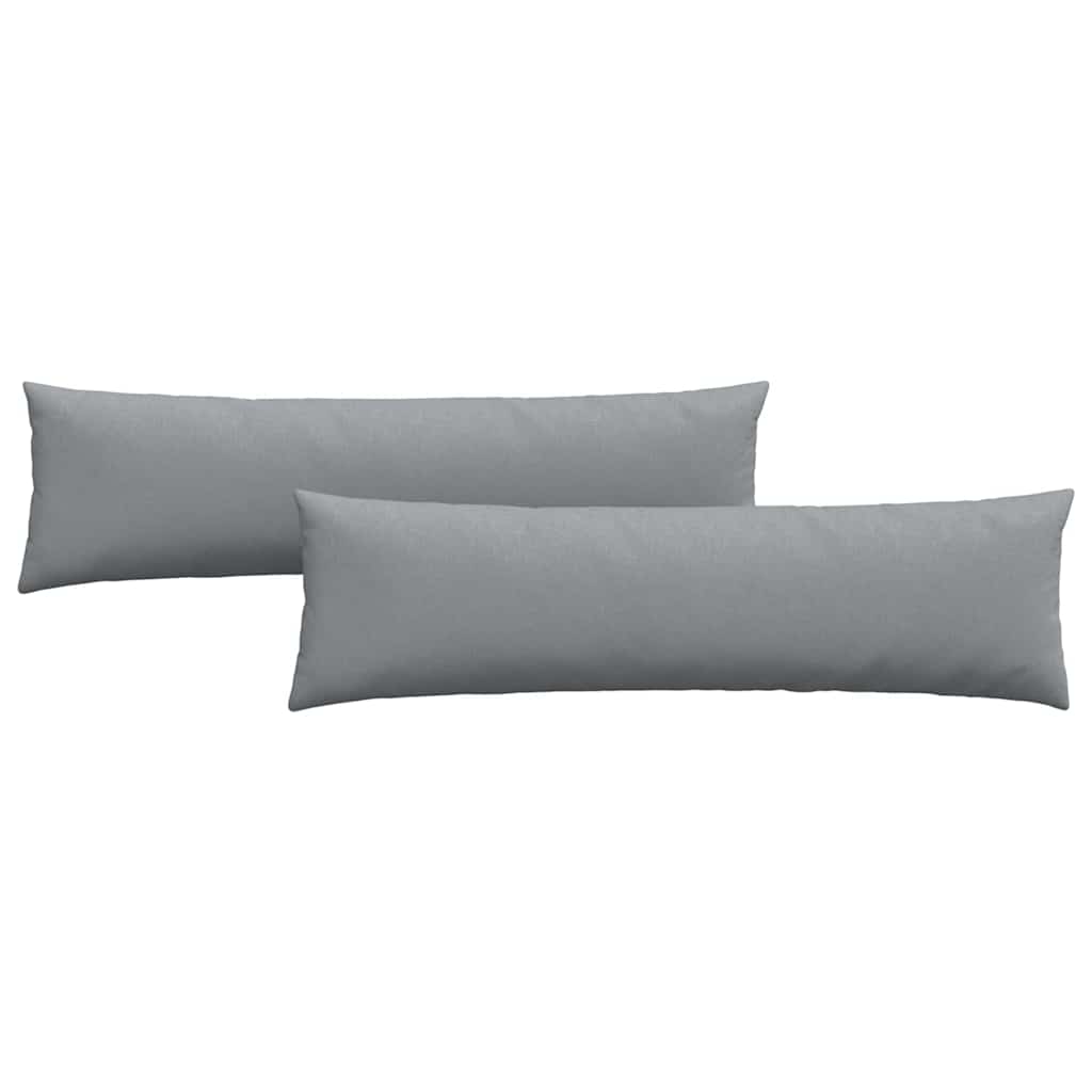 VidaXL Sofakissen 2 Stück hellgrau 145 x 40 cm Stoff