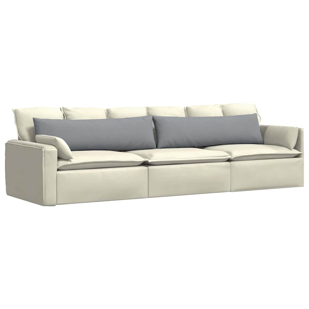 VidaXL Sofakissen 2 Stück hellgrau 145 x 40 cm Stoff