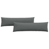 VidaXL Sofakissen 2 Stück dunkelgrau 145 x 40 cm Stoff