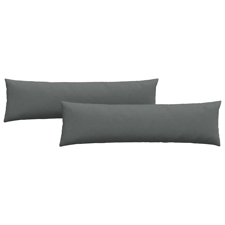 VidaXL Sofakissen 2 Stück dunkelgrau 145 x 40 cm Stoff