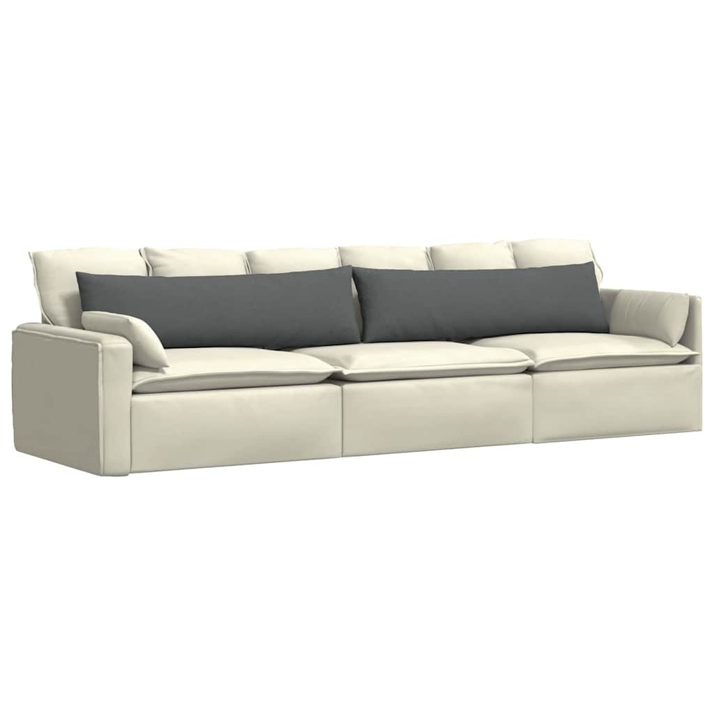 VidaXL Sofakissen 2 Stück dunkelgrau 145 x 40 cm Stoff