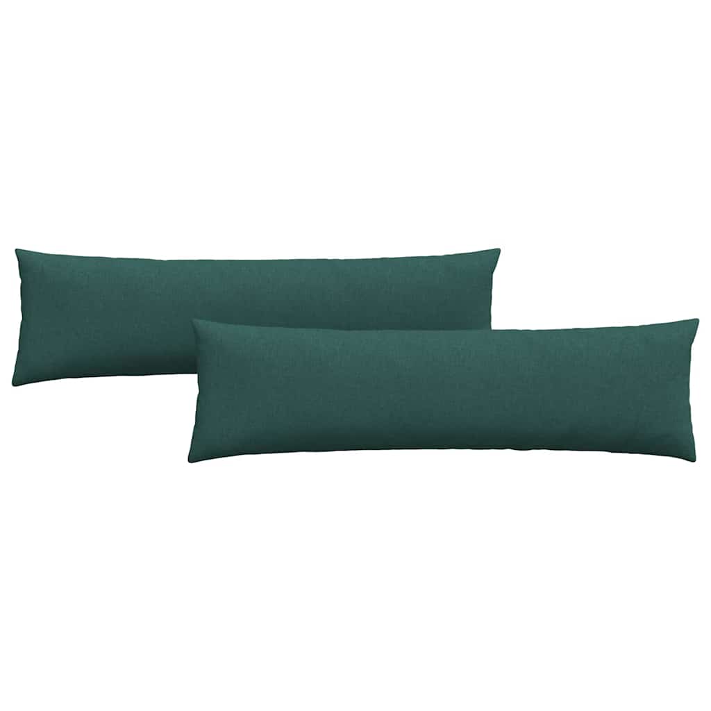 VidaXL Sofakissen 2 Stück dunkelgrün 145 x 40 cm Stoff