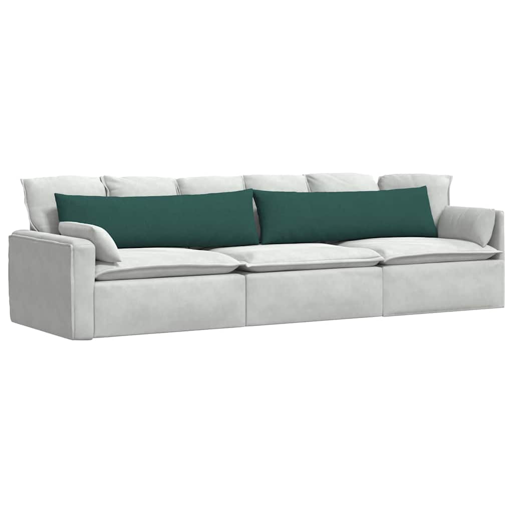 VidaXL Sofakissen 2 Stück dunkelgrün 145 x 40 cm Stoff