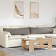 VidaXL Sofakissen 2 Stück Taupe 145 x 40 cm Stoff