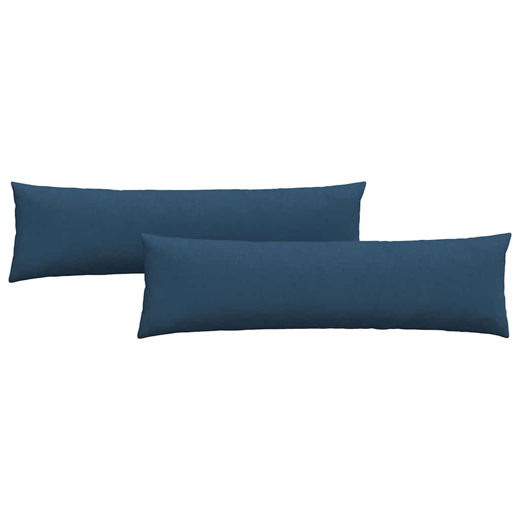 VidaXL Sofakissen 2 Stück blau 145 x 40 cm Stoff