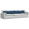 VidaXL Sofakissen 2 Stück blau 145 x 40 cm Stoff