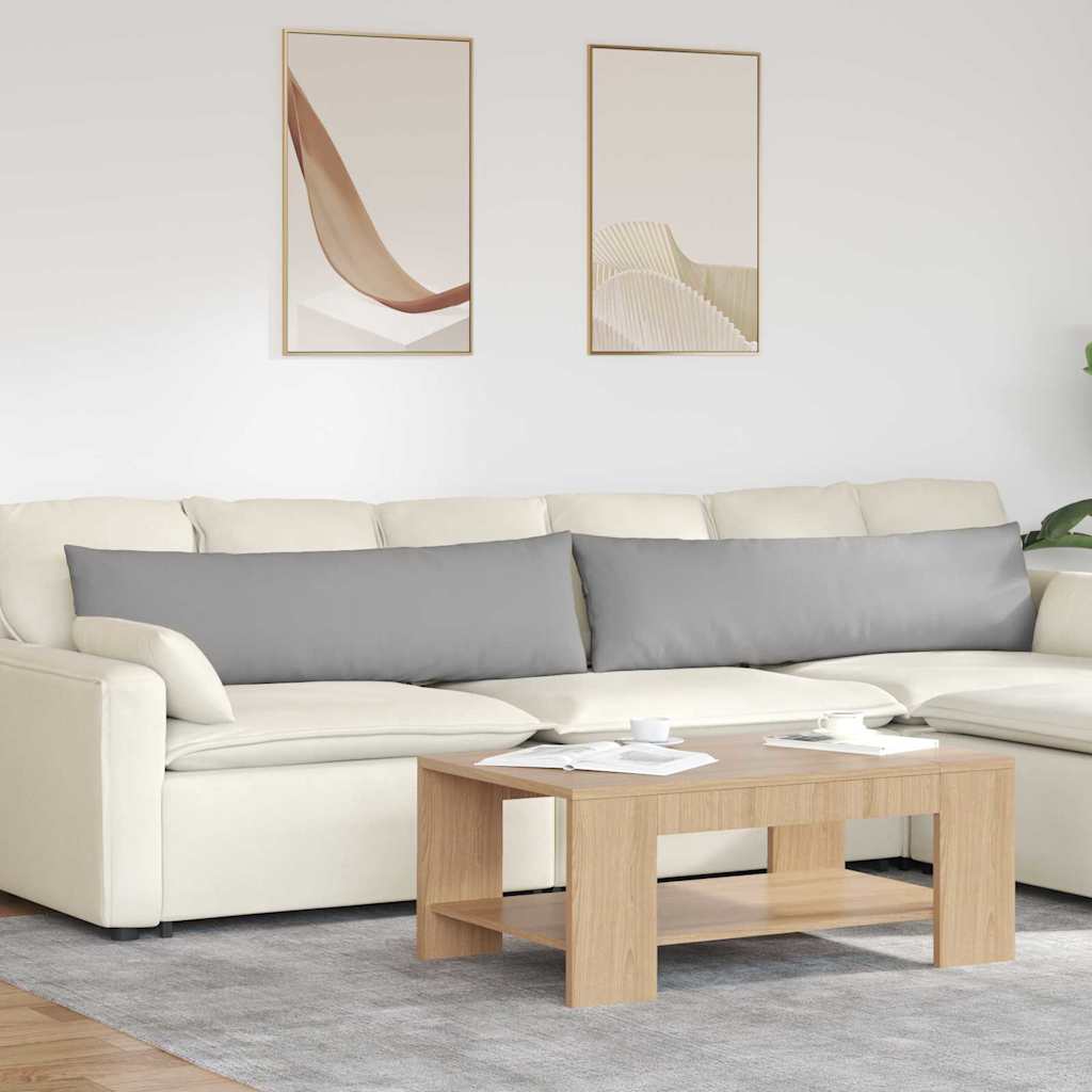 VidaXL Sofakissen 2 Stk. Wolkengrau 145 x 40 cm Stoff