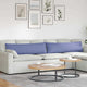 VidaXL Sofakissen 2 Stück Jeansblau 145 x 40 cm Stoff