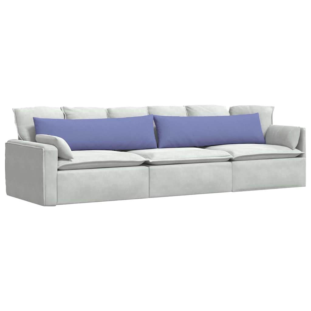 VidaXL Sofakissen 2 Stück Jeansblau 145 x 40 cm Stoff