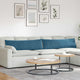 VidaXL Sofakissen 2 Stück blau 145 x 40 cm Cordstoff
