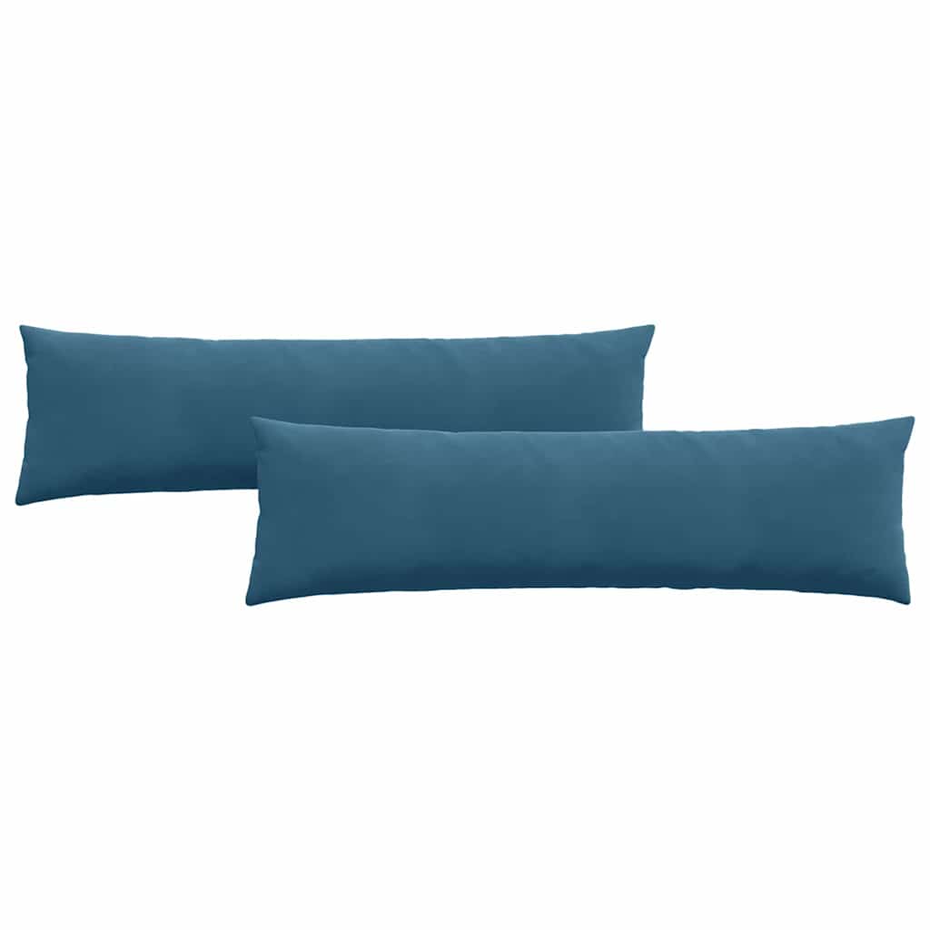 VidaXL Sofakissen 2 Stück blau 145 x 40 cm Cordstoff
