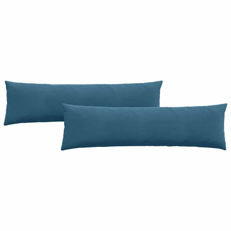 VidaXL Sofakissen 2 Stück blau 145 x 40 cm Cordstoff
