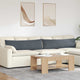 VidaXL Sofakissen 2 Stück dunkelgrau 145 x 40 cm Cordstoff