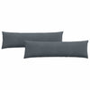 VidaXL Sofakissen 2 Stück dunkelgrau 145 x 40 cm Cordstoff