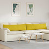 VidaXL Sofakissen 2 Stück Gelb 145 x 40 cm Cordstoff