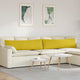 VidaXL Sofakissen 2 Stück Gelb 145 x 40 cm Cordstoff