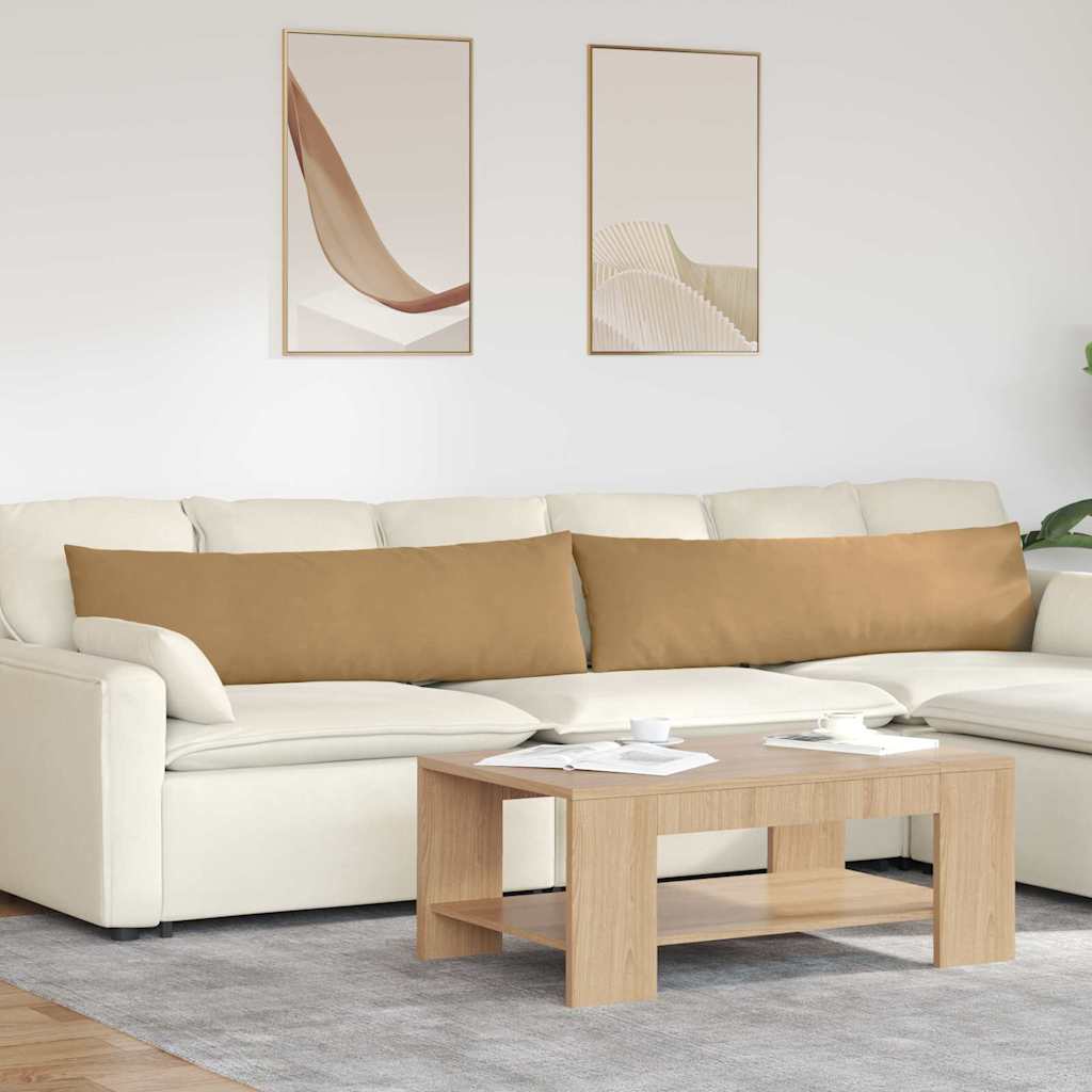 VidaXL Sofakissen 2 Stück braun 145 x 40 cm Cordstoff