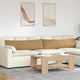 VidaXL Sofakissen 2 Stück braun 145 x 40 cm Cordstoff